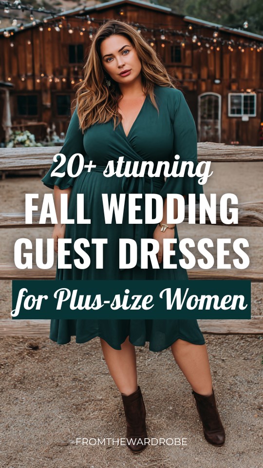 20+ Fall Wedding Guest Dresses for Plus-size Women That Are Stunning, Flattering, and Season-Perfect