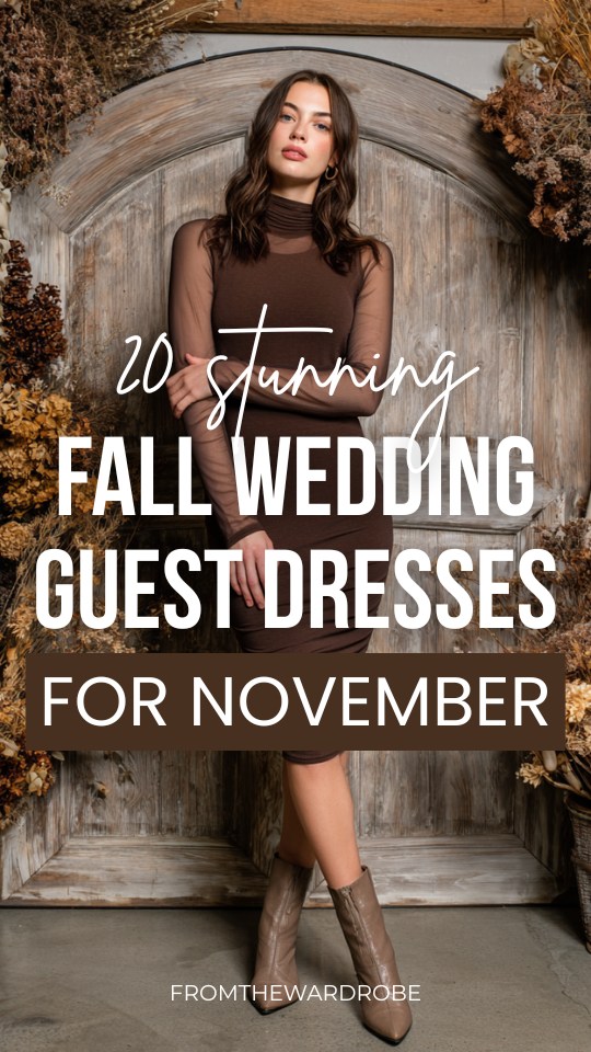 20 Fall Wedding Guest Dresses for November With Deep Colors, Luxe Textures, and Style