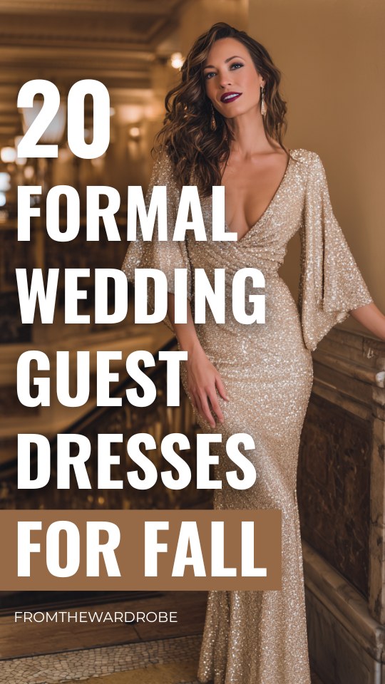 20 Formal Wedding Guest Dresses for Fall With Rich Colors, Elegant Textures & Seasonal Charm