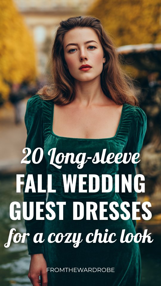 20 Long-Sleeve Wedding Guest Dresses for Fall to Keep You Cozy, Classy, and Beautiful