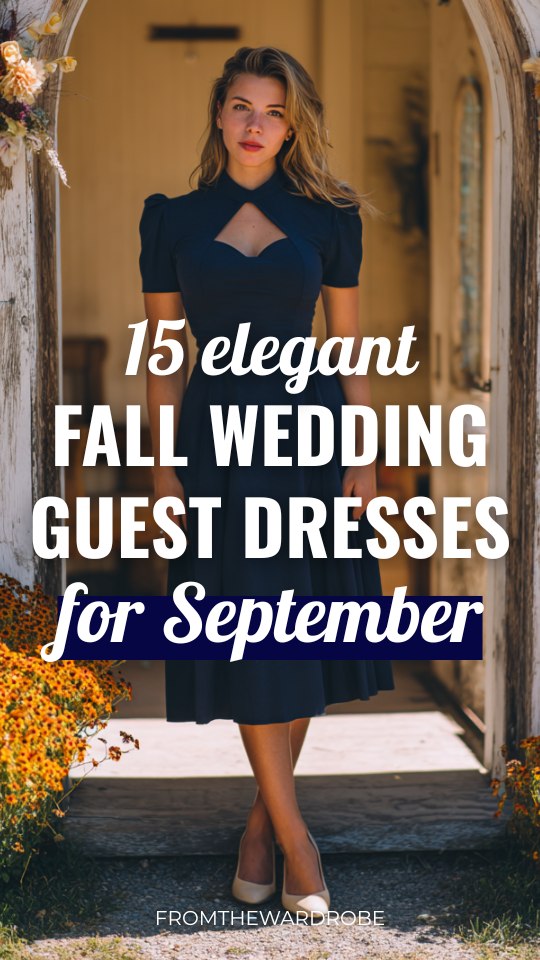15 Fall Wedding Guest Dresses for September With Colors and Cuts You’ll Love